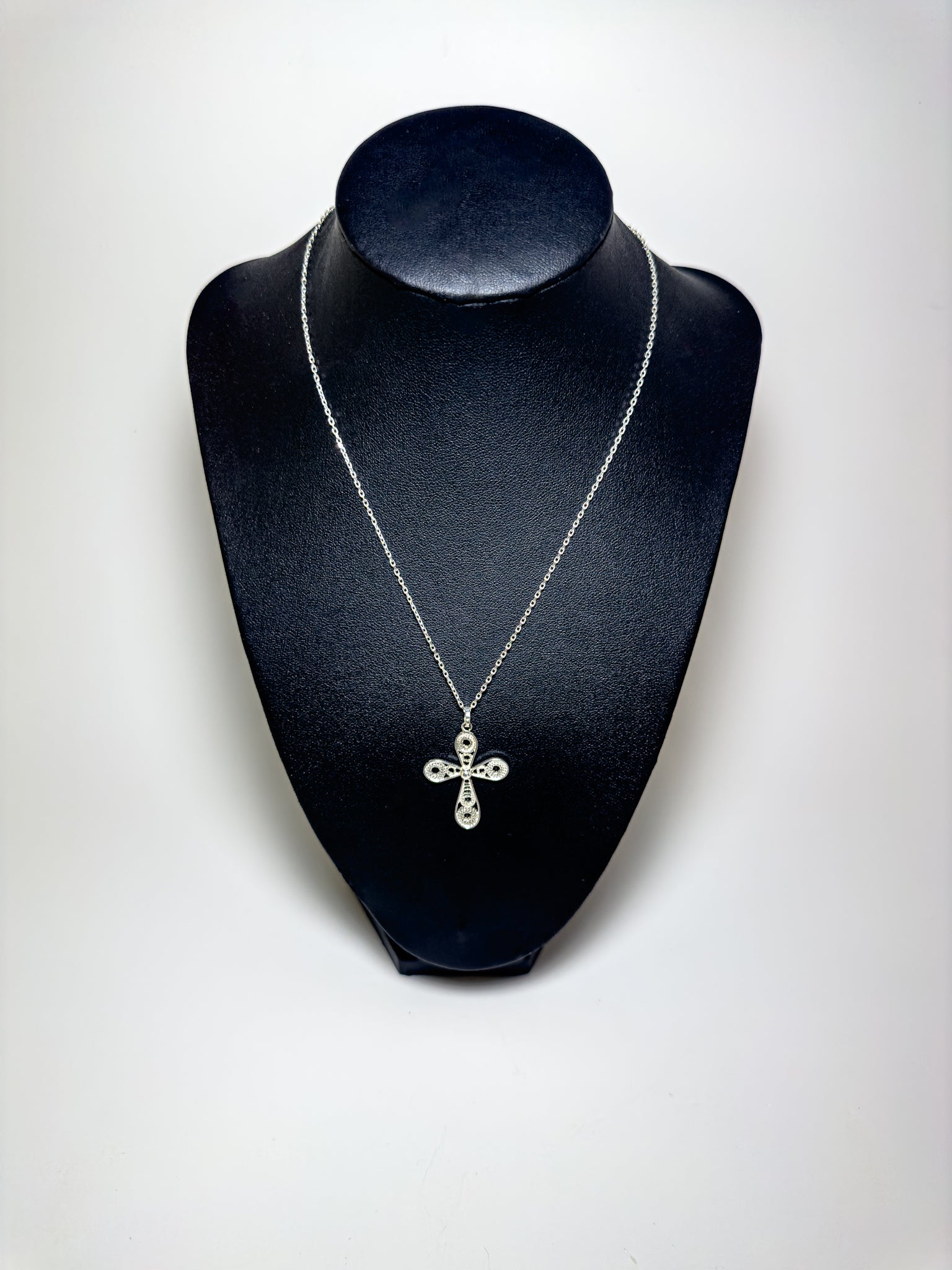 Handmade Sterling Silver Cross Necklace