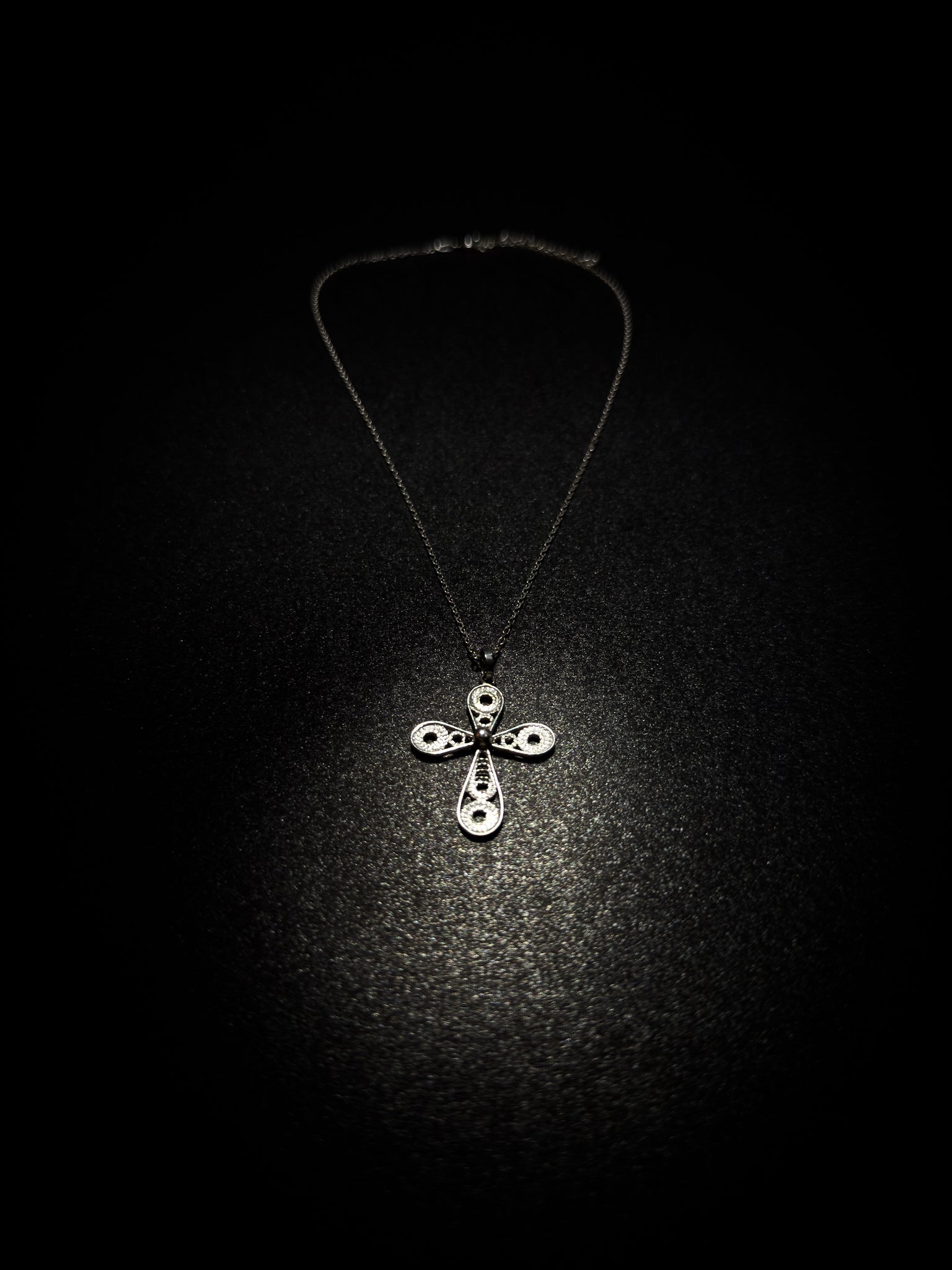 Handmade Sterling Silver Cross Necklace