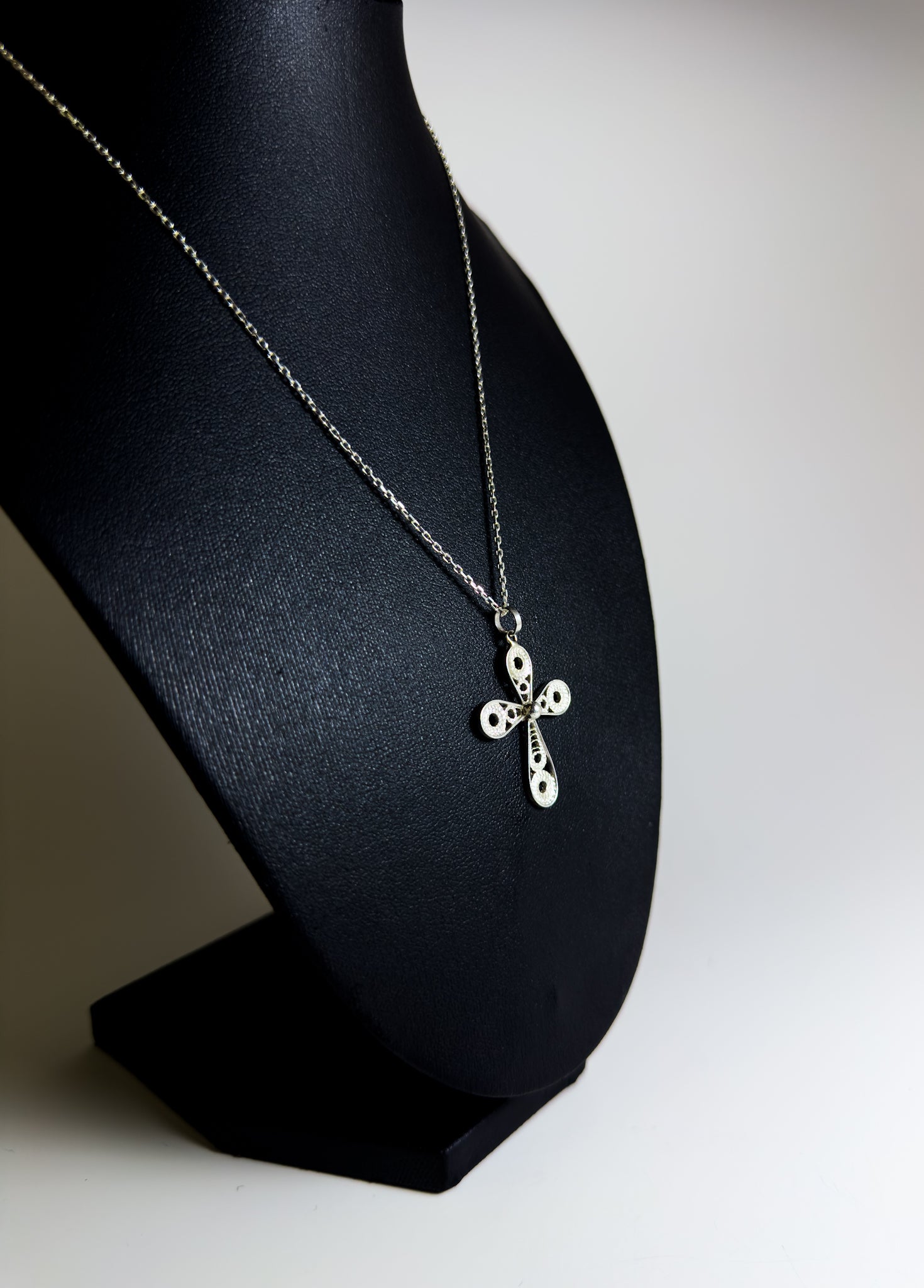 Handmade Sterling Silver Cross Necklace