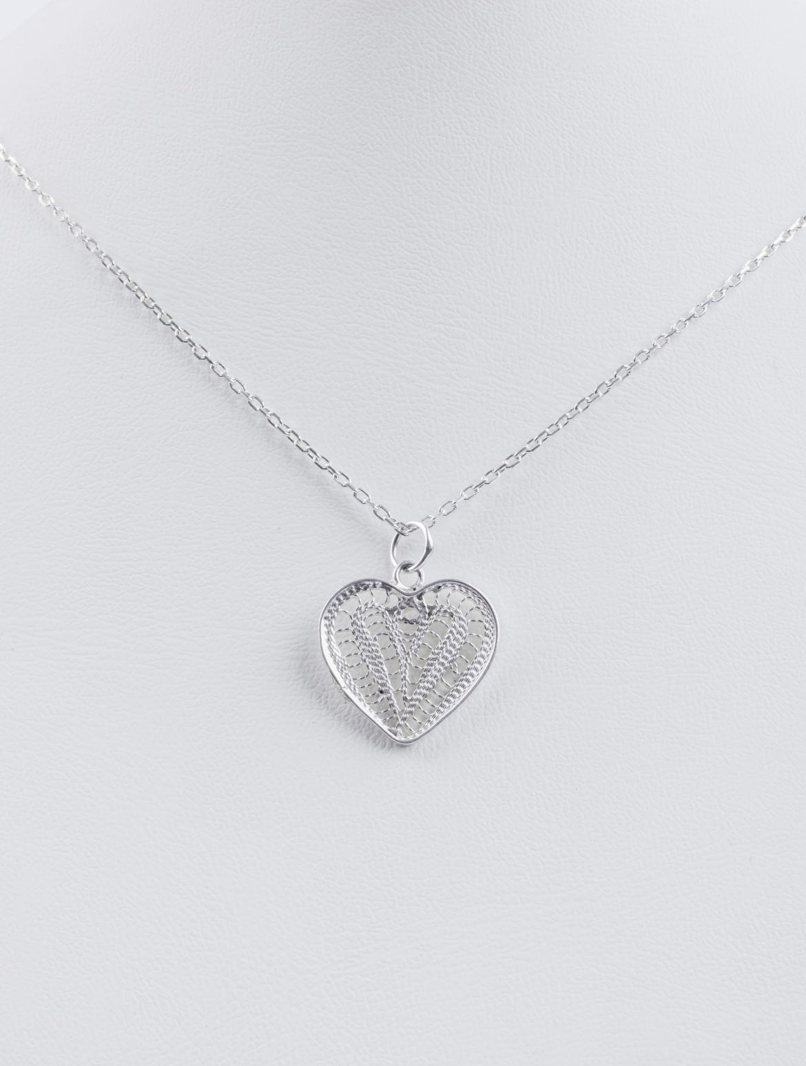 Handmade Sterling Silver Heart Necklace