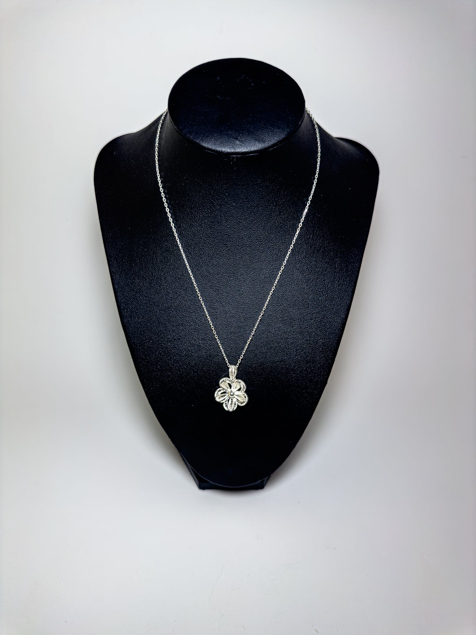 Handmade Sterling Silver Sacred Lotus Necklace