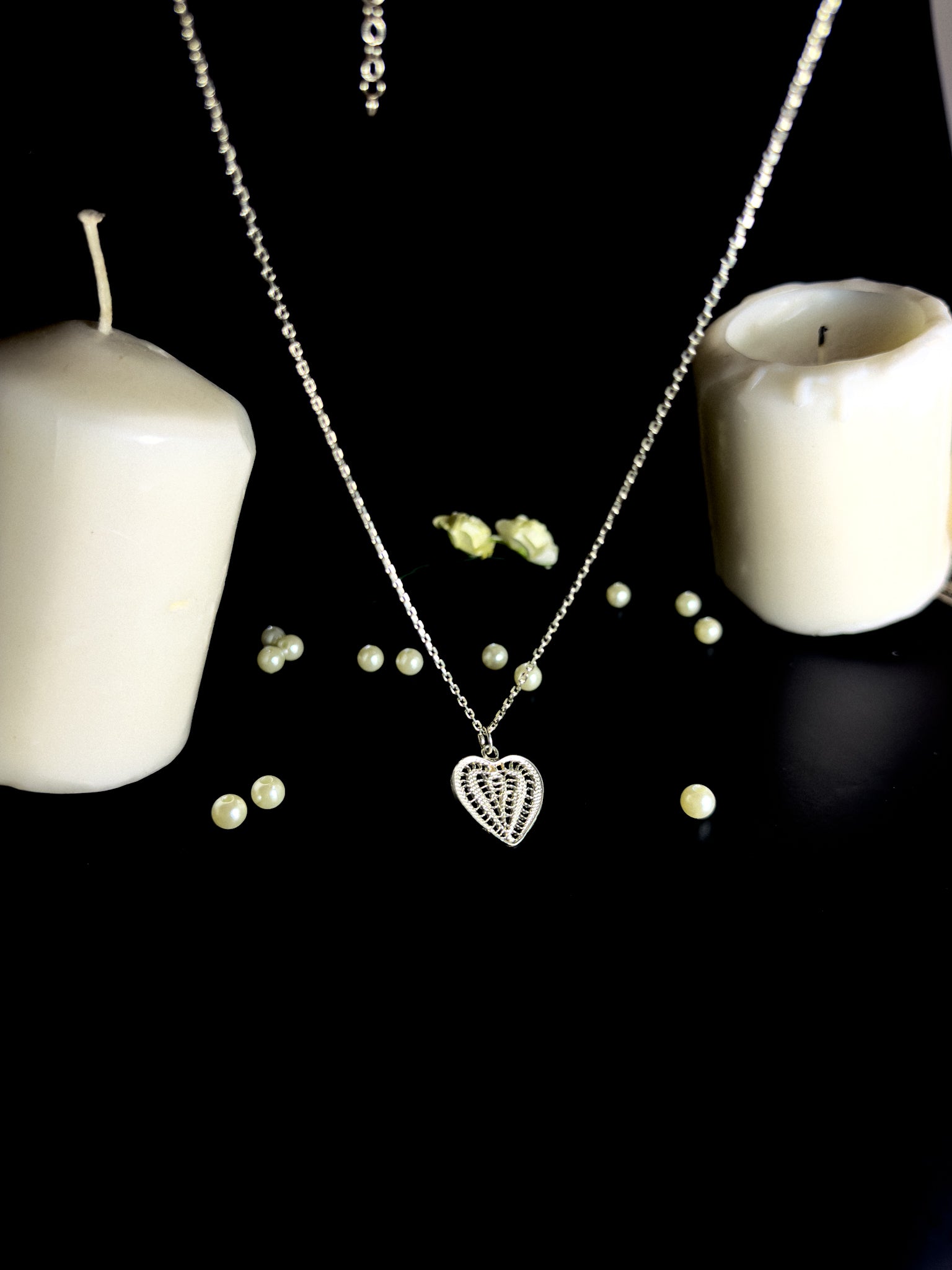 Handmade Sterling Silver Heart Necklace