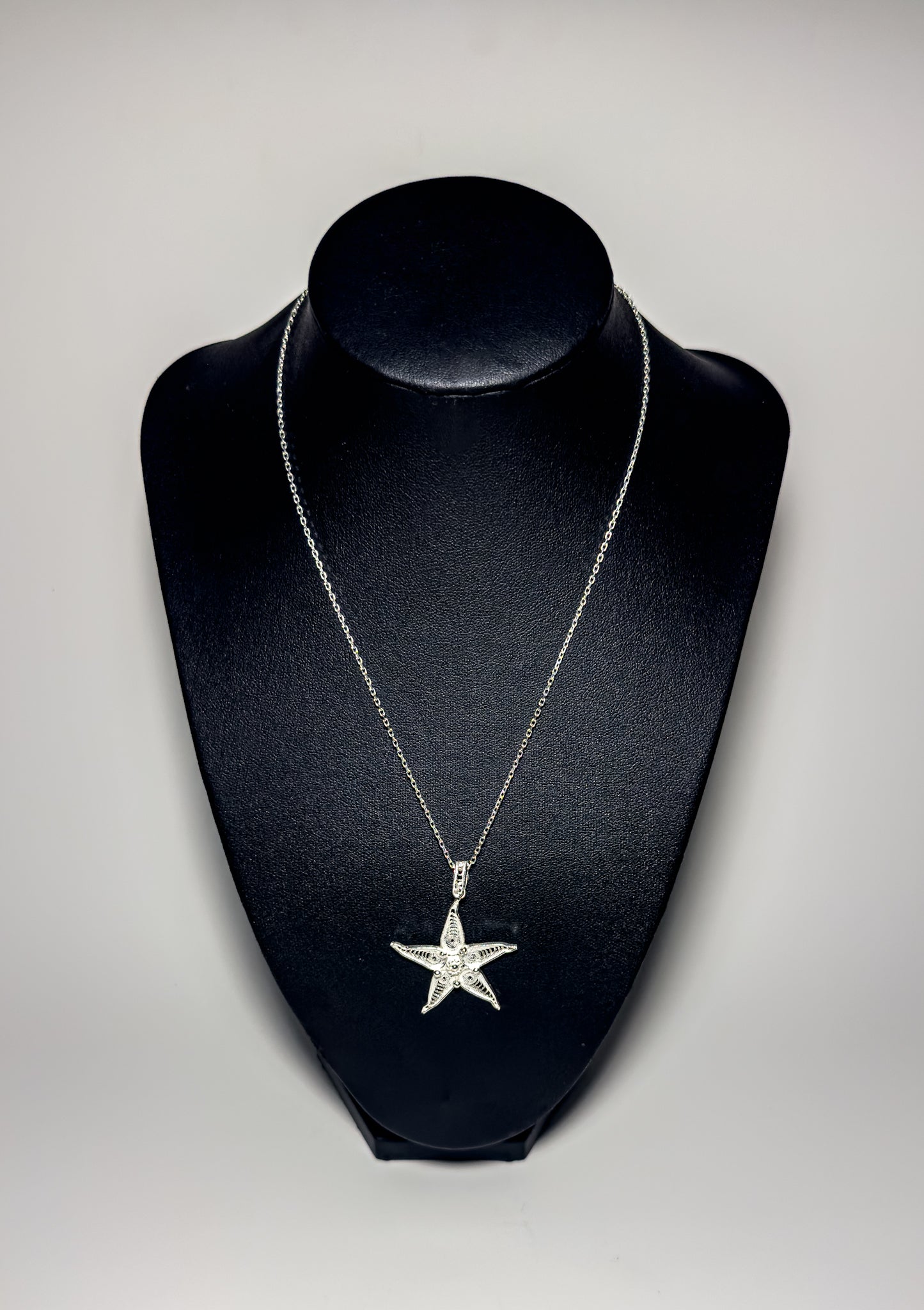 Handmade Sterling Silver Starfish Necklace